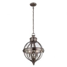 Adams lampa wisząca 3x60W E14 antyczny nikiel